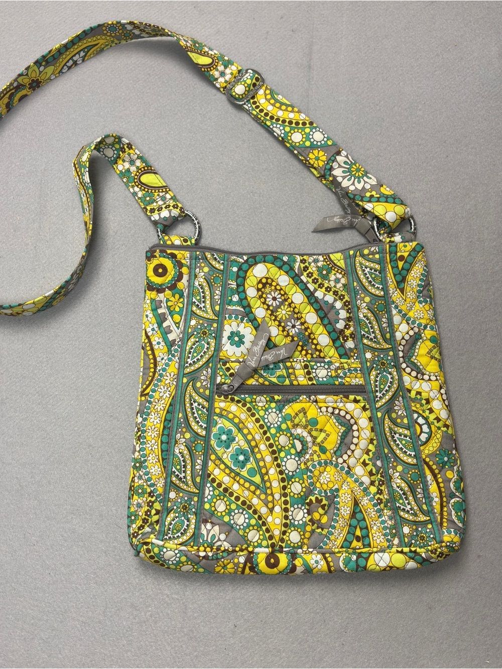 Vera Bradley Lemon Parfait Hipster Quilted Crossbody, Retired Pattern (2011)